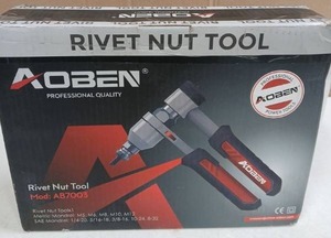lot 3911 image: Aoben Professional Rivet Nut Tool Kit AB7003 - Retail $45