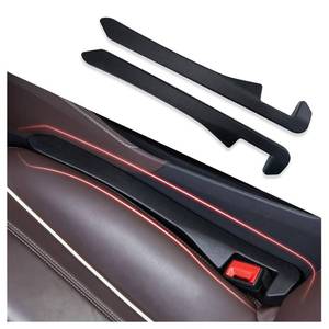 lot 26458 image: IHOTDER 2PCS Car Seat Gap Filler - Car Seat Gap Filler Organizer for Holding Phone,Key,Purse - Universal Car Gap Filler Fits Car Truck SUV Car Interior Accessories (Black2PCS) - Retail $11