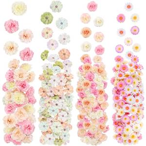 lot 26523 image: 310Pcs Fake Flower Heads Mini Artificial Flower Bulk Silk Flowers for Decoration Small Faux Flower Heads Fabric Daisy Buds Floral for Crafts DIY Wedding Party Baby Shower Home Decor (Light Colors)