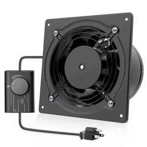 lot 26571 image: HG Power 6 Inch Exhaust Fan with Speed Controller, 308CFM Wall Exhaust Fanfor Kitchen, Bathroom, Metal Extractor Fan for Pet Room, Smoking Room, Attic, Garage, Window Ventilation - Retail $50