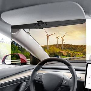 lot 26577 image: Veharvim Sun Visor Extender for Cars, Upgraded Polarized Car Visor Extender Sun Blocker UV400, Universal Visor Extension for Car Visor, Clip on Sun Visor for Car (Universal(1 Pack)) - Retail $28