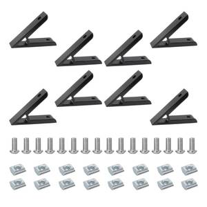lot 32721 image: FORRCKY 8Pcs 2020 45 Degree Angle Bracket 20 Series Aluminum Extrusion Corner 45deg Joint Connector Brace for T  V Slot 45° Joiner 135deg 2040 2020 Extruded Aluminium Profile - Retail $16