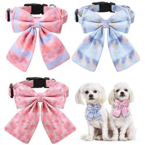 lot 32729 image: 3 Pack Small Dog Collar for Female Dogs Girl Dog Collars Pink Dog Collar with Bowtie for Girl Female Dogs Adjustable Cute Puppy Collars - Retail $8