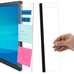 lot 40418 image: MDOZQ Office Desk Accessories 2pcs Computer Monitor Memo Board Message Board Supplies for Women Men Sticky Note Holder Home Desktop Decor - Retail $7