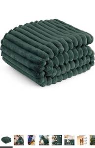 lot 40446 image: Plush Charcoal Gray Throw Blanket - Retail $25