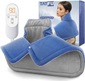 lot 40454 image: Heating pad for Neck, Back, Shoulder, Cramps Pain Relief, Gifts for Women, Men, Mom, Dad, 4 Auto-Off, Machine Washable, 6 Heat Settings, Ideal for Mothers Day, Fathers Day, Christmas, Birthdays - Retail $18