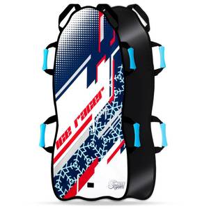 lot 40461 image: Sunlite Sports 45 Foldable Snow Sled for Kids & Adults Durable Reinforced Bottom, Sturdy Fabric Stitching & Easy-Carry Design for Winter Family Fun
