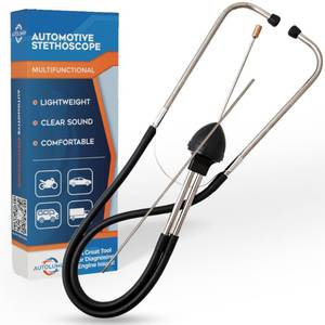 lot 51134 image: AUTOLUMEN Professional Automotive Stethoscope Precision Mechanic Stethoscope and Sensitive Hearing Tool for Engine Diagnostics in Cars, Trucks, and Motorcycles - Retail $18