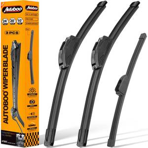 lot 51151 image: AUTOBOO 2420 Windshield Wipers with 10 Rear Wiper Blade Sets Replacement for Kia Soul 2020 2021 2022 2023 2024 2025 -Original Factory Quality (Pack of 3) - Retail $24