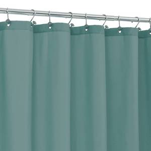 lot 51153 image: ALYVIA SPRING Stall Fabric Shower Curtain Liner Waterproof - Soft & Lightweight Small Shower Curtain with Magnets for Narrow Stall Size, Machine Washable - 36x72, Sea Teal - Retail $12