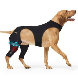 lot 51166 image: Supet Recovery Sleeve for Dogs Rear Leg to Stop Licking Soft Surgical Wound Wrap for Torn Back Legs, for TPLO ACL Surgery, for Male and Female Dogs, Comfortable Cone Alternative (2XL) - Retail $46