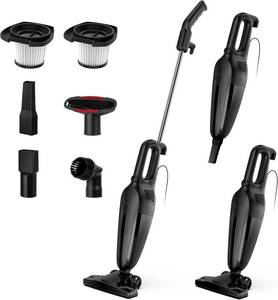 Zefiro 600W 28kpa Small Corded Stick Vacuum,16Ft Corded Handheld Vacuum Cleaners for Home, Hard Floor, Carpet, Pet Hair, Dorm, RV  - Retail: $100