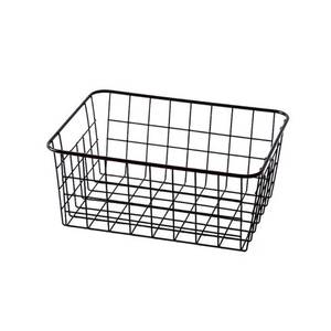 lot 32764 image: Sturdy Small Wire Storage Basket with Kitchen Food Pantry Papers Home Office Desk Shelf Bathroom Laundry Room Shelf Bedroom Bed Room - Retail $16