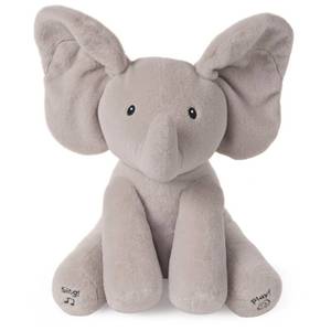 lot 32768 image: GUND Baby Animated Flappy The Elephant Plush, Singing Stuffed Animal Baby Toy for Ages 0 and Up, Gray, 12 - Retail $33
