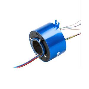 lot 32778 image: Taidacent Slip Ring Signal Power Continued 24612 Road Collector Conductive Electric Motor Slip Ring Rotating Connector (4 Wire, 10A, Inner Hole 12.7mm, Outer Diameter 54mm) - Retail $65