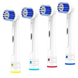 lot 32789 image: Replacement Toothbrush Heads Compatible with Oral B Braun, 4 Pack Electric Toothbrush Heads Brush Heads Refill for Oral-B 7000Pro 10009600 50030008000 - Retail $5