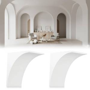 lot 51228 image: 2-Pack Round Doorway Arch Kit, 9x9x5 Pre-Curved Drywall Form - Easy DIY Installation for a Half-Circle Top on Any Interior Doorway, Add Modern Rounded Corners to Your Home Decor - Retail $47