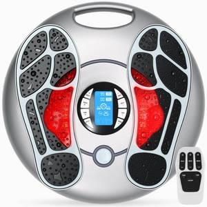 Funtyallife Foot Massager for Neuropathy, EMS TENS Foot Stimulator for Circulation and Pain Relief, TENS Unit Muscle Stimulator with 4 Electrode Pads, FSA Eligible Items Only List HSA, Fits Up to 11" - Retail: $130