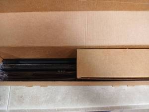 lot 59469 image: No Drill Curtain Rod Bracket Black Fits 32-48