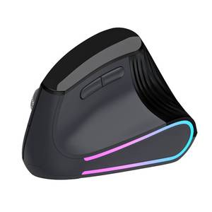 lot 59489 image: Ergonomic Vertical Mouse Wireless, Bluetooth Ultra-Fast Scrolling 4800 DPI Rechargeable Ergo Mouse, 2.4G Quiet Clicks 6 Buttons RGB Optical Mice, 3 Multi-Device Connectivity for Mac, Laptop - Black - Retail $36