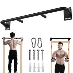 lot 59507 image: Fitarc Heavy Duty Wall Mount Pull Up Bar, Joist Mount Chin Up Bar for Doorway, Steel Construction, Home Gym Equipment, Fits 32-36 Wall Studs - Retail $40