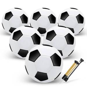 lot 59514 image: Zantrech 6 Pack Soccer Balls with Pump Needle, Size 3 Soccer Training Ball Practice for Kids,Youth and Adults, Soccer Ball Bulk - Retail $35