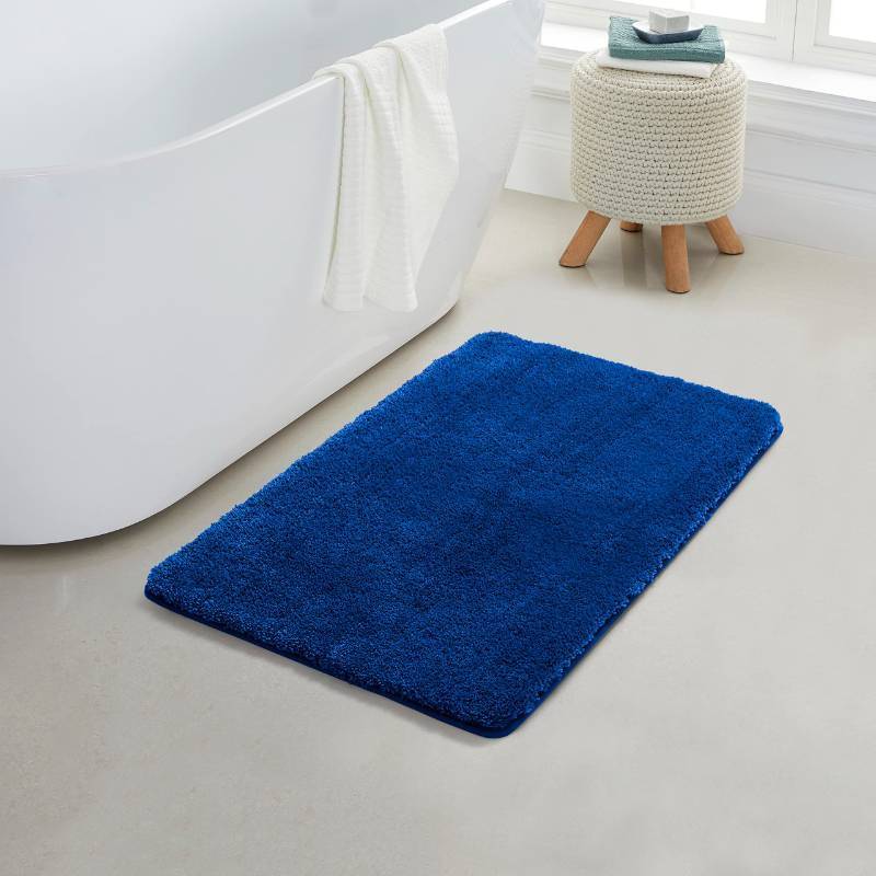 lot 30932 image: YHF Bathroom Rugs 20 X 32, Extra Thick & Soft Microfiber Shaggy, Machine Washable Bath Mats, Absorbent Bath Rugs, Non-Slip Rubber Backing Bath Mat for Bathroom Floor, Tub and Shower, Royal Blue