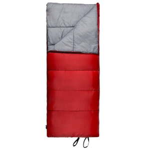 lot 18666 image: Ozark Trail 50-Degree Warm Weather Rectangular Sleeping Bag  Red  33 x75