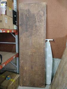 lot 18677 image: 8 Ft Wooden Folding Table