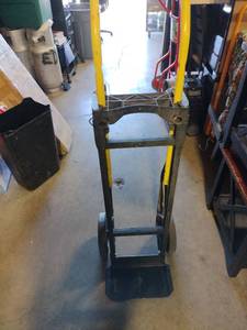 lot 13912 image: Industrial Hand Truck Dolly with Yellow Handles - Retail $75