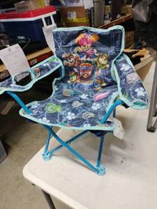 lot 13918 image: Paw Patrol Mighty Movie Childrens Folding Chair - Retail $0