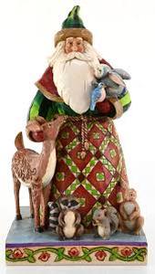 lot 13938 image: Jim Shore�heartwood Creek��woodland Christmas Santa 2006 - Retail $75