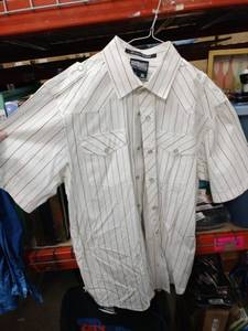 lot 18745 image: Hexagon Product South Pole Authentic Collection Snap Button Polo Shirt - XL