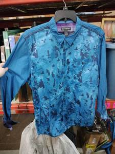 lot 18746 image: INC International Concepts Long Sleeve Button Up Shirt - XL