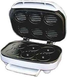 Nostalgia Electronics All League 6 Sliders Black Electric Mini Burger Grill