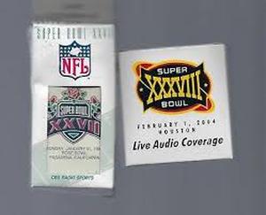 lot 18701 image: NFL Superbowl XXXVIII Audio Coverage Radio
