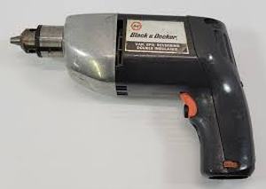 lot 18728 image: Vintage Black and Decker Drill