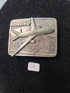 1982 Boeing 767 Commemorative Belt Buckle