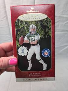 lot 104 image: Hallmark Joe Namath NFL Football Legends Ornament #3
