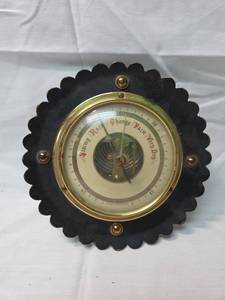 lot 105 image: German Made Wall Barometer with Scalloped Frame