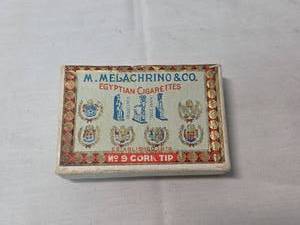 lot 130 image: M. Melachrino & Co. Egyptian Cigarettes Box from 1879