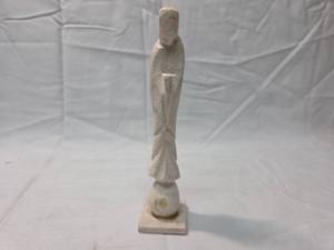lot 152 image: Small White Marble Figure Statue