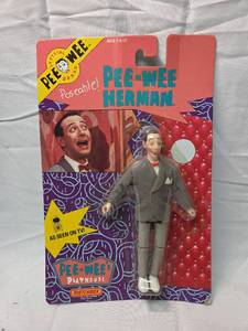 lot 157 image: 1987 Pee-wee Herman Poseable Action Figure by Matchbox