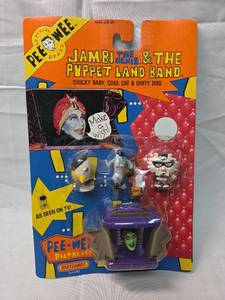 lot 158 image: Pee-wees Playhouse Jambi & Puppet Land Band Figure Set