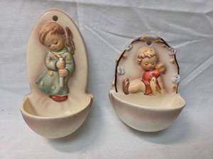 lot 159 image: Goebel Holy Water Font Set