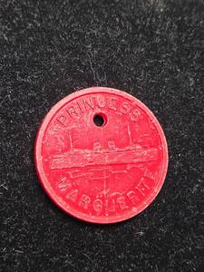 lot 181 image: Princess Ship Bar Token - One Soft Drink