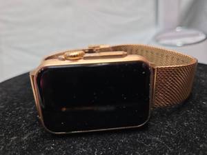 lot 199 image: Rose Gold Smart Watch with Mesh Band