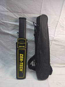 lot 202 image: Cen-Tech Hand Held Metal Detector with Case