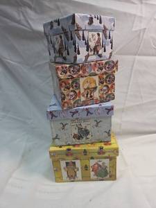 lot 212 image: Norman Rockwell Saturday Evening Post Christmas Gift Boxes Set
