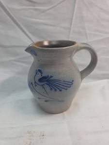 lot 225 image: Rosemont Stoneware Bird Pitcher
